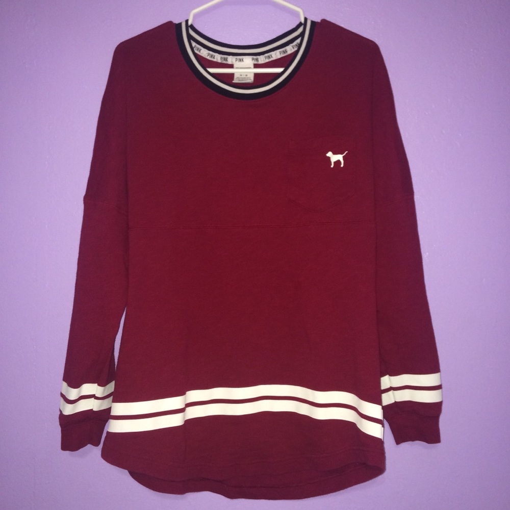 🔥FINAL SALE🔥 VS PINK Varsity Crew Top